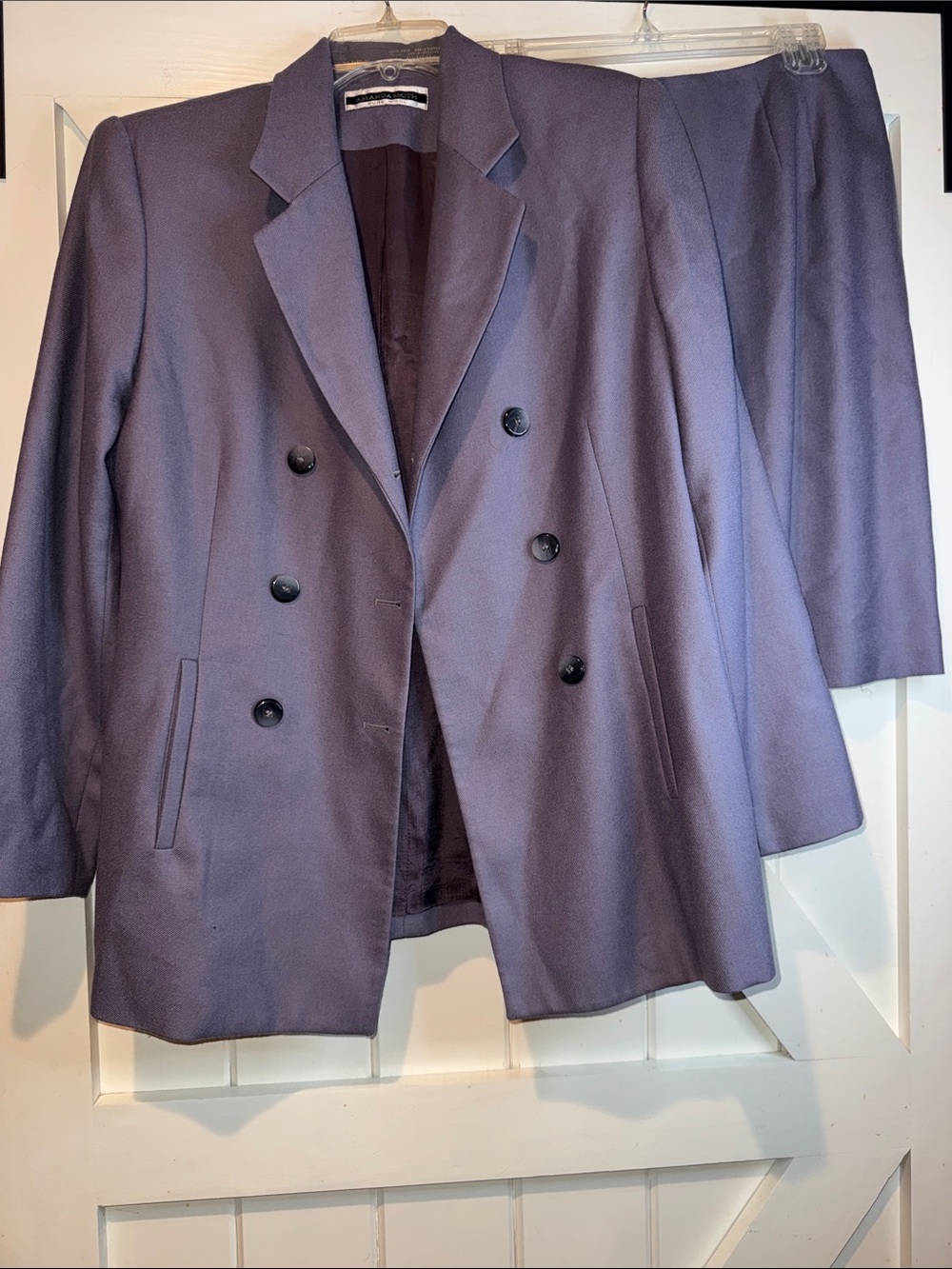 Amanda Smith Lavender Purple Skirt Suit Set